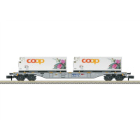 Minitrix N DC Containertragwagen "coop&reg;" Edellieschen
