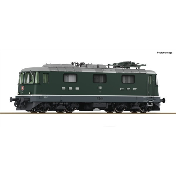 Roco H0 DC Elektrolokomotive Re 4/4 II 11131, SBB, gr&uuml;n, digital Sound