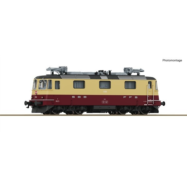 Fleischmann N Elektrolokomotive Re 4/4 II 11151 TEE, SBB, rot/creme, analog
