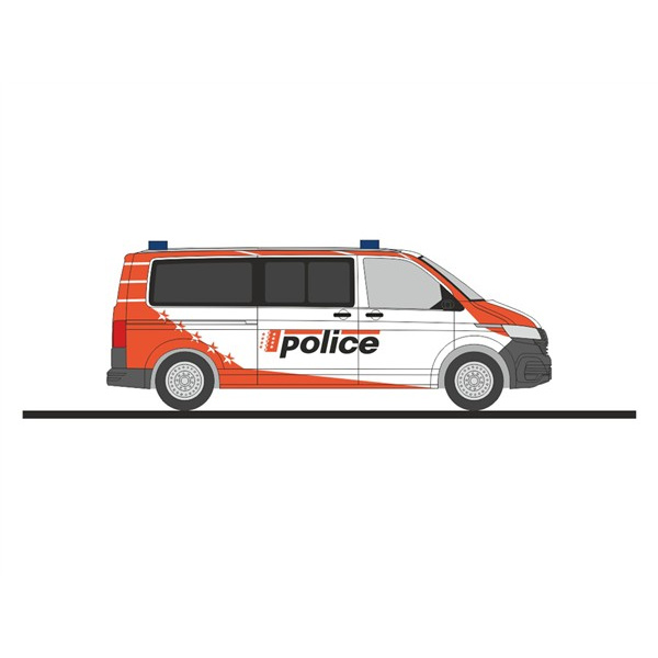 Rietze H0 VW T6.1 Polizei Wallis (CH)
