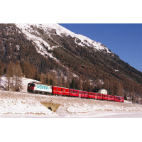BEMO H0m Personenwagen WS 3913 RhB, Velowagen