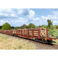M&auml;rklin H0 AC Rungenwagen-Set Holztransport