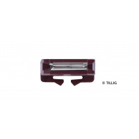 TilligBahn H0m DC halber Schienenverbinder, braun
