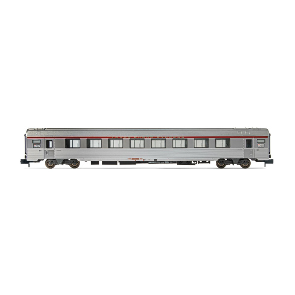 Arnold N DC Personenwagen TEE Cisalpin, SNCF, Mailand &ndash; Paris A8u Personenwagen silbrig, Ep. IV