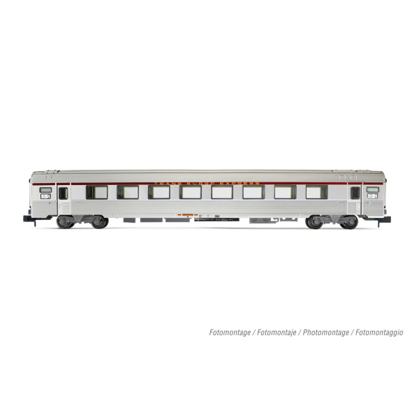 Arnold N DC Personenwagen TEE Cisalpin, SNCF, Mailand &ndash; Paris A8tu Personenwagen silbrig, Ep. IV