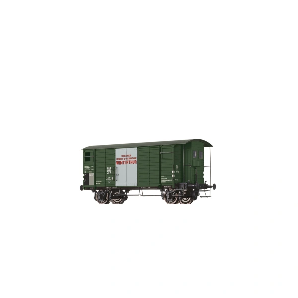 Brawa H0 DC Gedeckter G&uuml;terwagen K2 36732, "SLM Winterthur", SBB, Epoche II