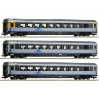 Roco H0 DC Personenwagen Set 2, Cisalpino, CIS, 3-teilig