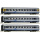 Roco H0 DC Personenwagen Set 2, Cisalpino, CIS, 3-teilig