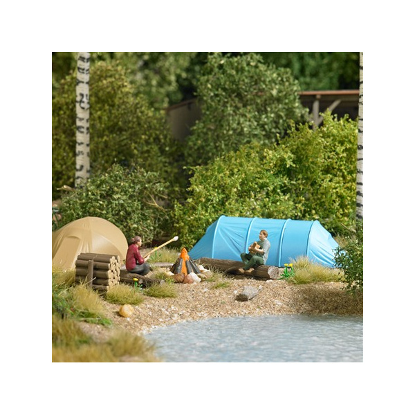 BUSCH H0 Action Set: Wildcamping