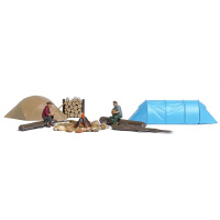BUSCH H0 Action Set: Wildcamping