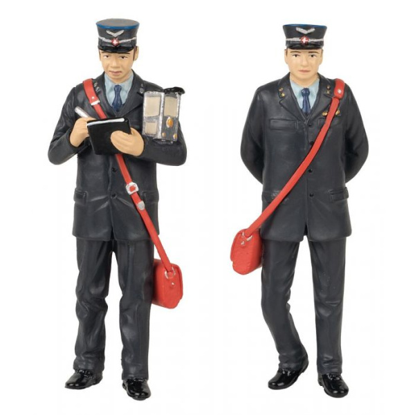 Pola G Schweizer Bahnpersonal Kondukteur, 2 Figuren