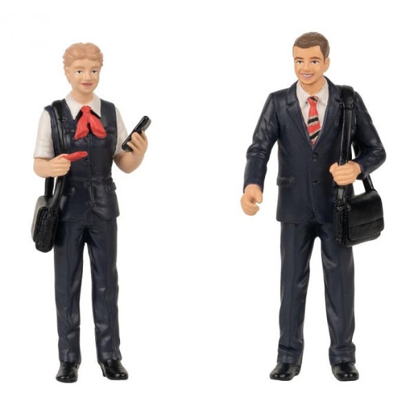 Pola G Schweizer Bahnpersonal Zugbegleiter, 2 Figuren