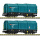 Fleischmann N Teleskophaubenwagen Shimmns, SBB, t&uuml;rkis, 2 Wagen