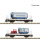 Fleischmann N Rungenwagen Kps, SBB, ZIRKUS KNIE, 2 Wagen