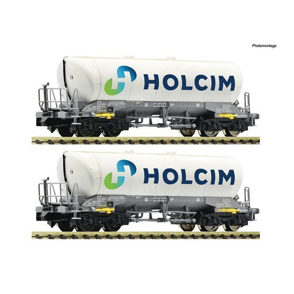 Fleischmann N Silowagen Uacns, SBB, HOLCOM, 2 Wagen