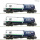 Roco H0 DC 3-tlg. Set: Kesselwagen, Wascosa/OMV