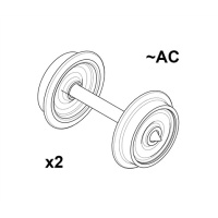Sudexpress H0 AC Radsatz Wechselstrom &Oslash; 10,4mm zu...