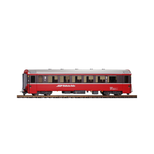 BEMO H0m Personenwagen EW IV, B 2496 RhB, "Bernina Express", rot/dunkelbraun