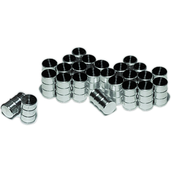 Proses H0 &Ouml;lf&auml;sser aus gedrehtem Aluminium Set 24