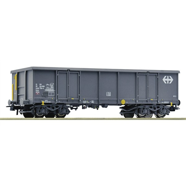 Roco H0 DC Offener G&uuml;terwagen Eaos, SBB, grau