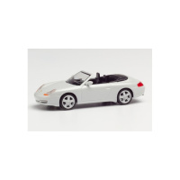 Herpa H0 Porsche 996 C4 Cabrio, carraraweiss metallic
