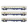 PIKO H0 AC Personenwagen-Set, BLS EW I 1x A, 1x AB, 1x B, mit Wortschrift