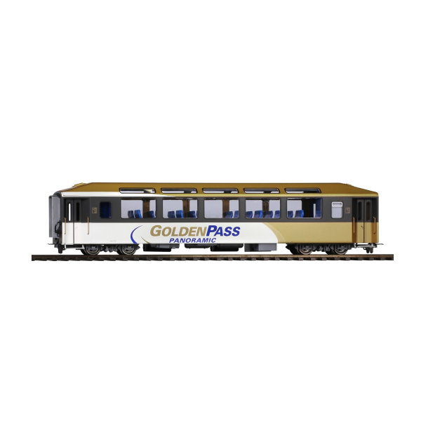 BEMO H0m Panoramawagen As 110 MOB "GoldenPass Panoramic", weiss/gold