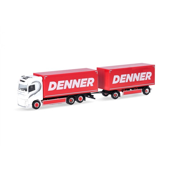 Herpa H0 Volvo FH GL 2013 Koffer-H&auml;ngerzug "Sascha Berthold/Denner" (Schweiz/Schmitten)