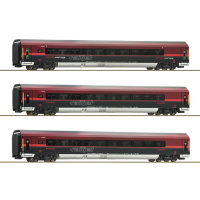 Roco H0 DC Wagen-Set: Railjet, &Ouml;BB, 3-teilig