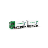 Herpa H0 Scania CR20 HD K&uuml;hlkoffer-H&auml;ngerzug...