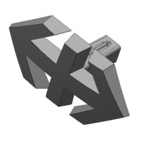 Roco H0 Frontlogo SBB Re 460 - SBB-Signet perlgrau
