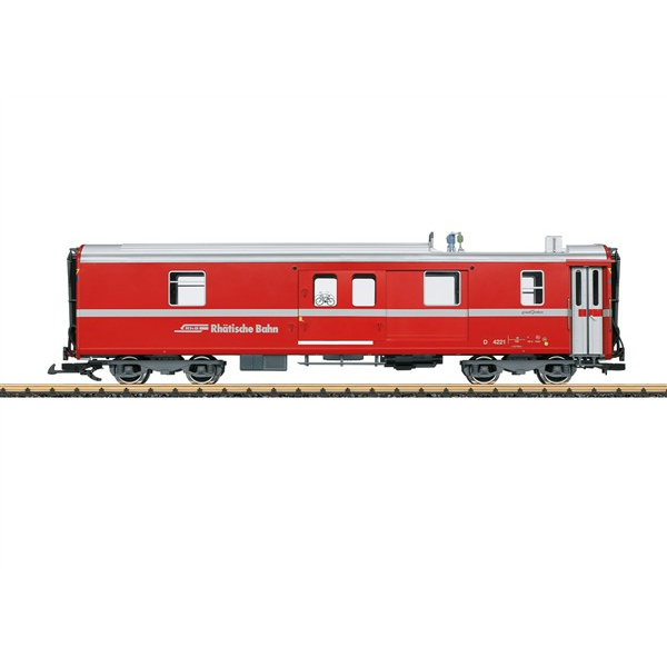 LGB G RhB Gep&auml;ckwagen ohne Stromabnehmer