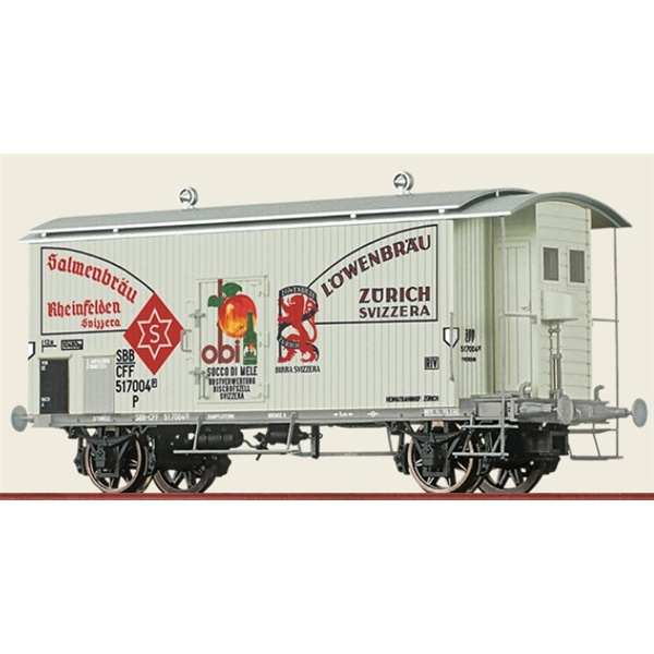 Brawa H0 DC Gedeckter G&uuml;terwagen K2 517000 (P), SBB, "Salmenbr&auml;u"