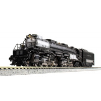 KATO N DC Dampflokomotive Serie 4000, 4014 BIG BOY, Union Pacific, schwarz/silber, digital