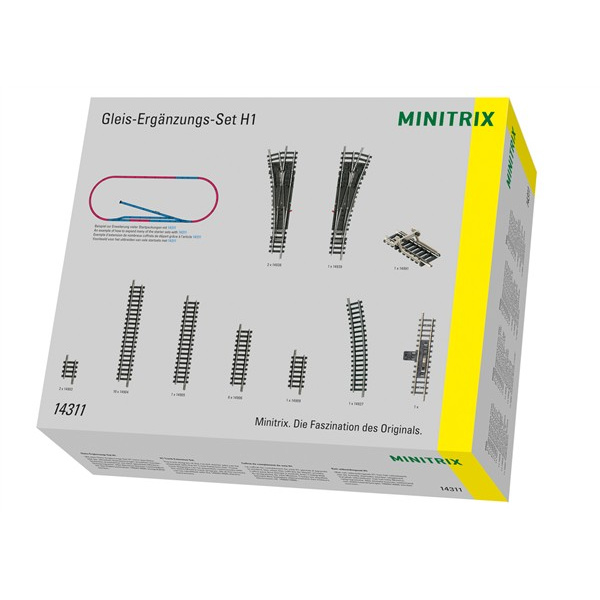 Minitrix N DC Gleis-Erg&auml;nzungs-Set H1