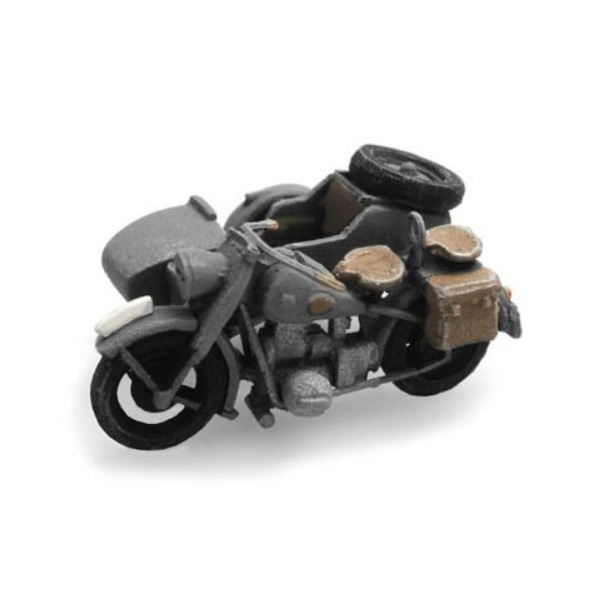 Artitec H0 BMW R75 Gespann grau