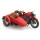Artitec H0 US Liberator motor red with sidecar