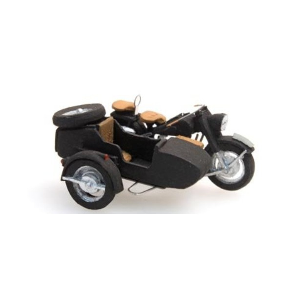 Artitec H0 BMW R75 + Beiwagen Zivil