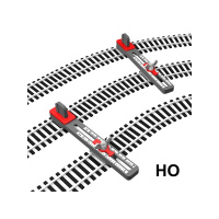Proses H0 Parallelgleislehre einstellbar, 2 St&uuml;ck