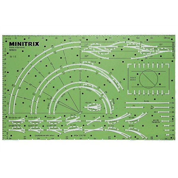Minitrix N Gleisplanschablone