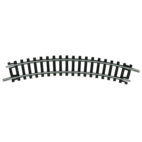 Minitrix N DC Gleis gebogen, R1, 194,6mm, 30&deg;