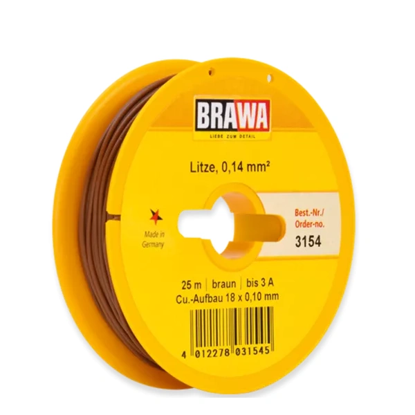 Brawa Litze 0,14 mm&sup2;, braun