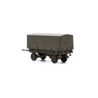 Arwico H0 Infanterie-Anh&auml;nger SIG 1973 mit Plane hoch