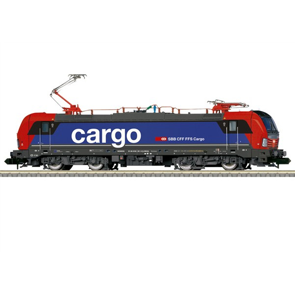 Minitrix N DC Elektrolokomotive 193 SBB Cargo, rot/blau digital Sound