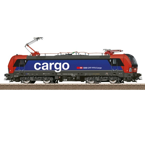 Trix H0 DC Elektrolokomotive 193 SBB Cargo, Vectron, rot/blau, digital Sound
