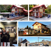Stammer Modellbogen H0 Bahnhof 1875/80, Ossingen ZH