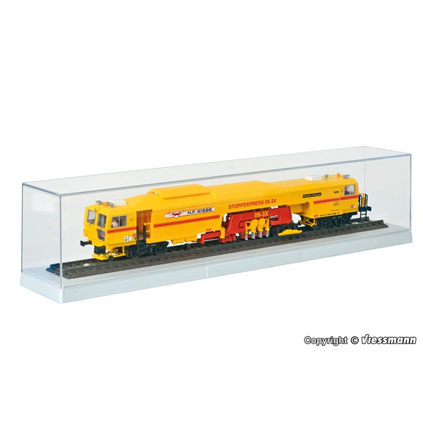 Kibri H0 Sammler-Vitrine mit Gleis, L 33,0 x B 6,0 x H 6,5 cm