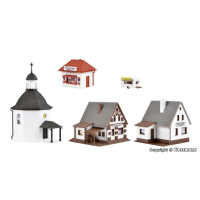Vollmer N Weihnachtsdorf mit LED-Beleuchtung