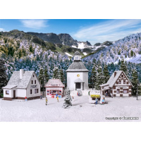 Vollmer N Weihnachtsdorf mit LED-Beleuchtung