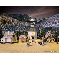 Vollmer N Weihnachtsdorf mit LED-Beleuchtung